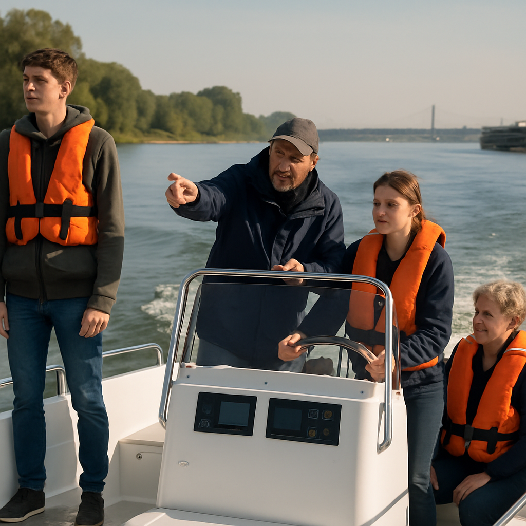 Motorboottraining am Rhein – Bootscenter Niederrhein