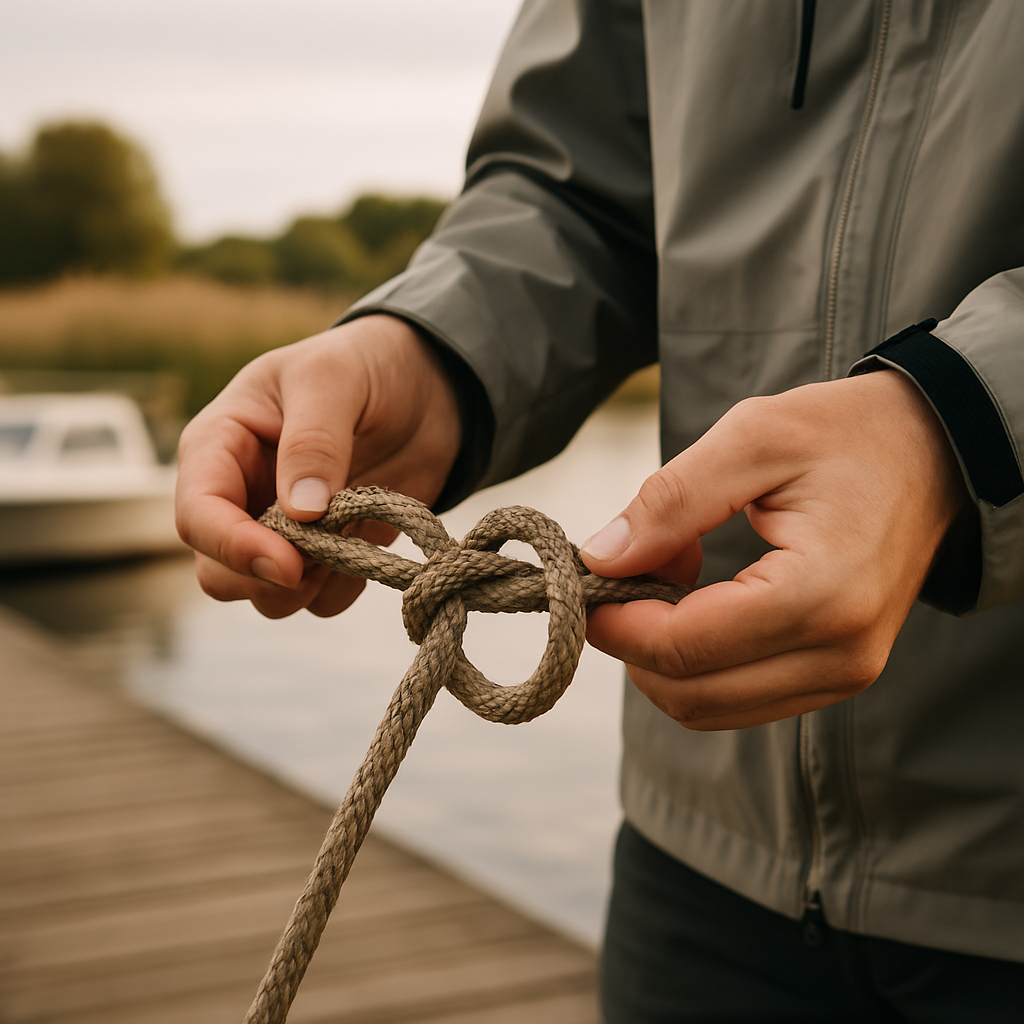 Knoten- und Manöverübungen bei Bootscenter Niederrhein